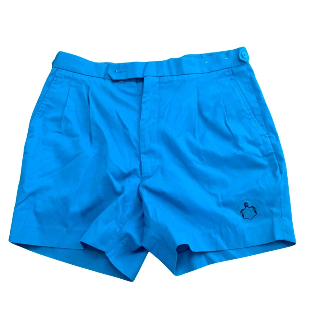 Vintage 80’s Aureus Tennis Shorts: Pleated with Botton and Clasp: Oahu: Hawaii